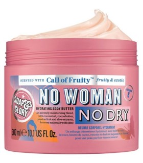 Soap & Glory No Woman, No Dry Hydrating  Body Butter 300ml 10.1 US Fl. Oz.