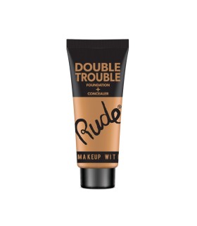 Rude - DOUBLE TROUBLE Foundation + Concealer - Natural