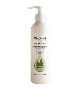 Nacomi Gel líquido higienizador de manos hidroalcohólico con Aloe Vera 250ml con dosificador