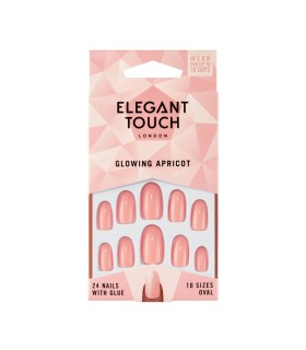 ET Colour Nails - Glowing Apricot (oval) ELEGANT TOUCH